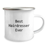 Hairdresser's Close Friend Gifts from Family to Best Hairdresser Ever, Camping Mug for Graduation - Image 2